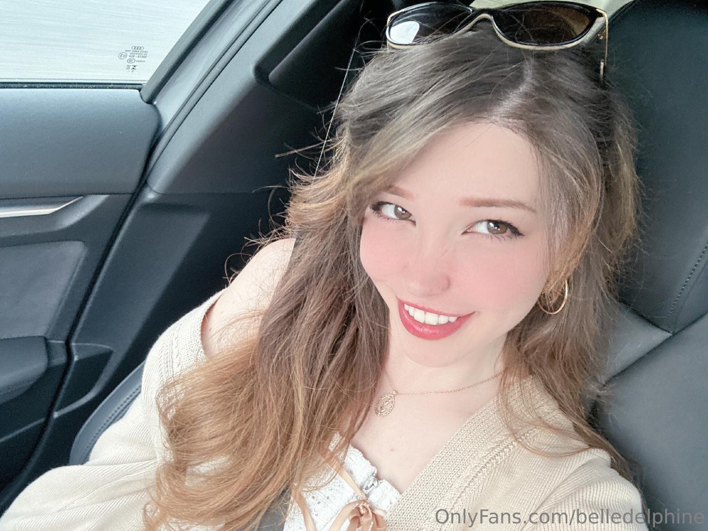 belle delphine casual car selfies onlyfans set leaked pecihg
