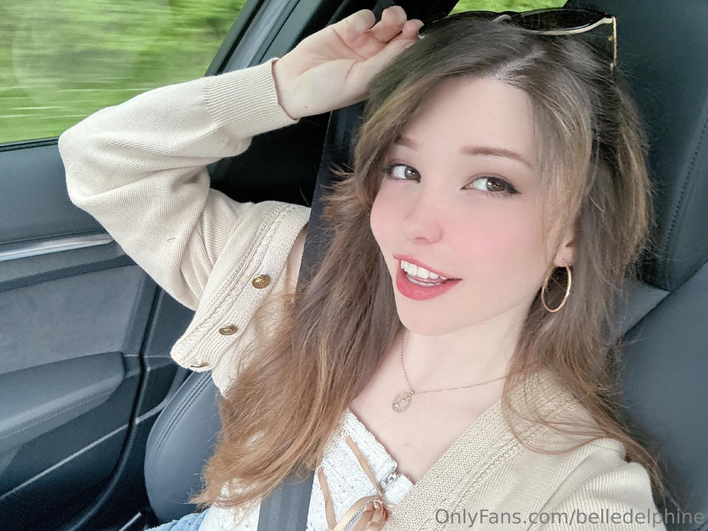belle delphine casual car selfies onlyfans set leaked wrzjks