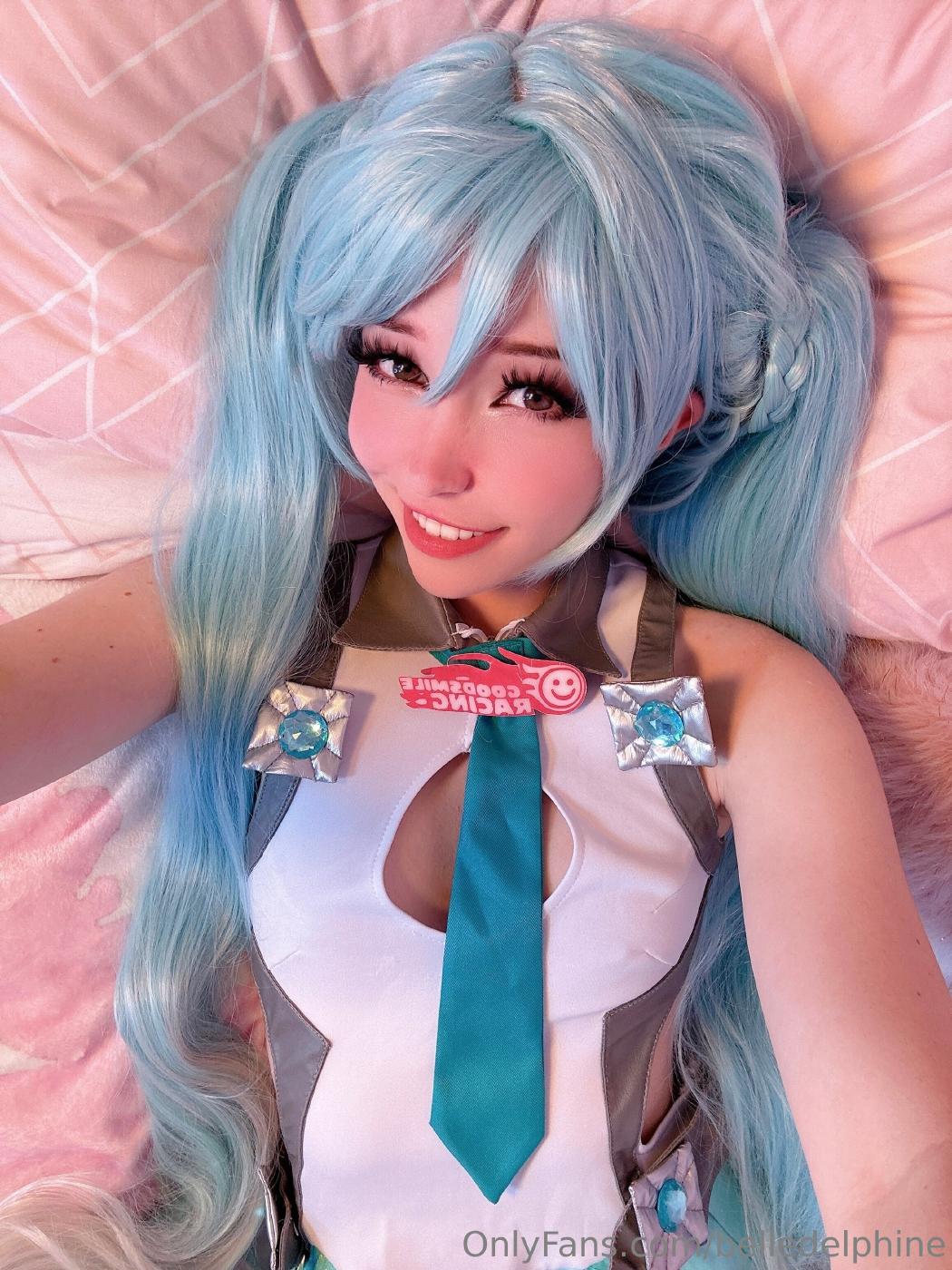 belle delphine sexy miku cosplay onlyfans set leaked elgdhc