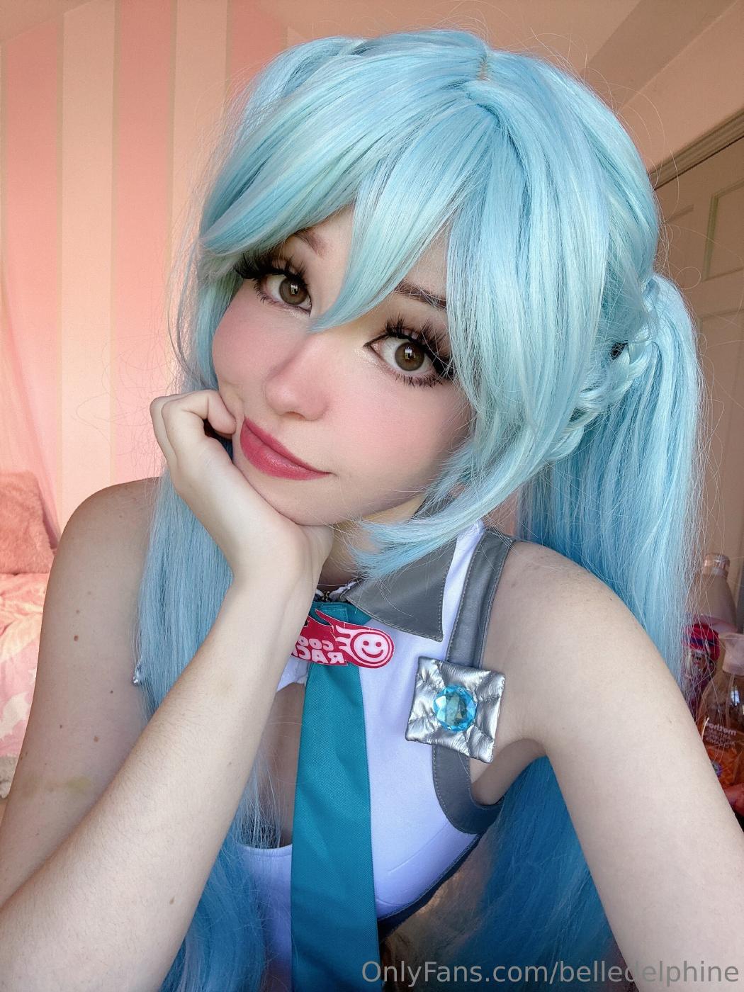 belle delphine sexy miku cosplay onlyfans set leaked prcbdf