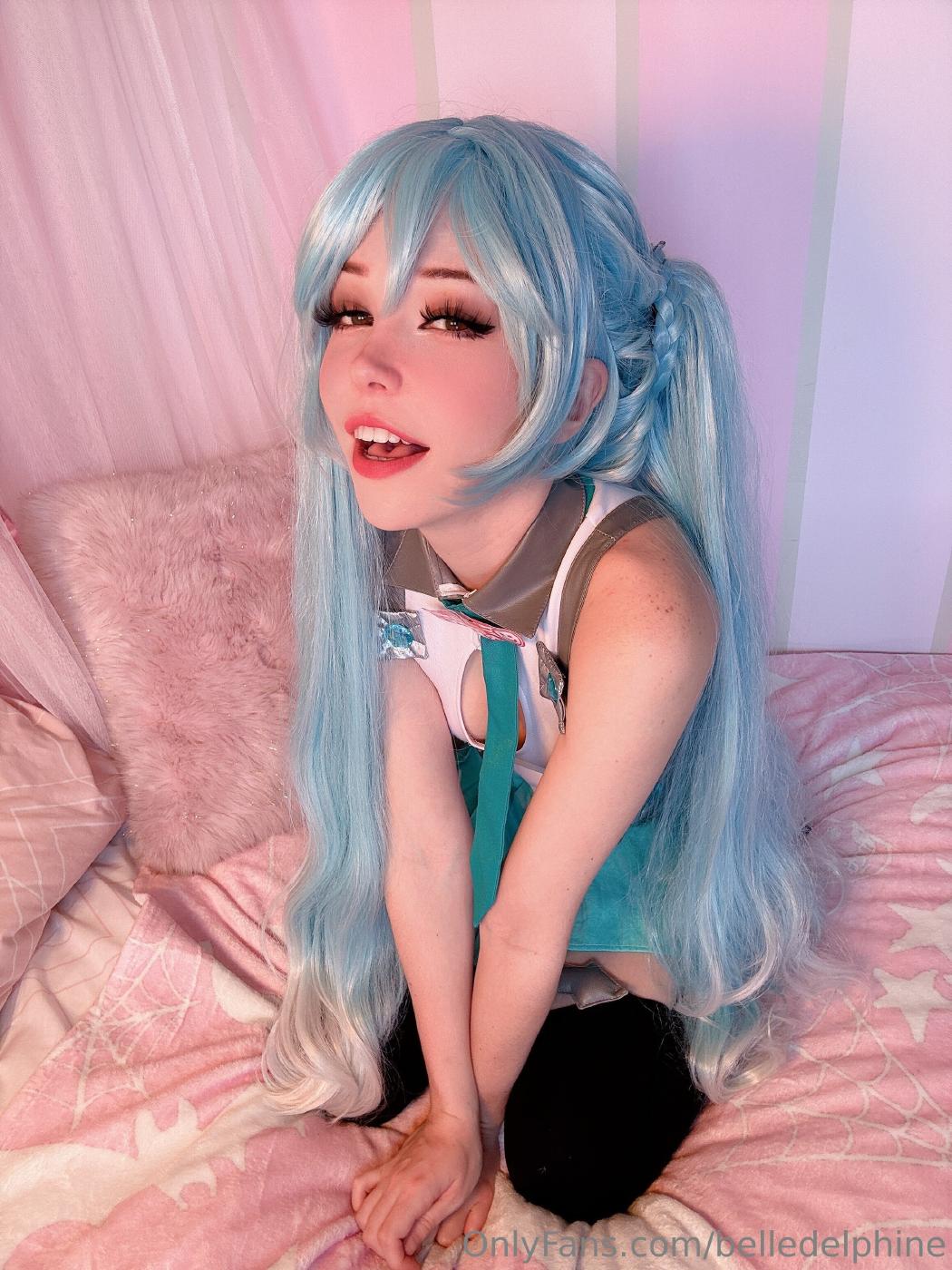 belle delphine sexy miku cosplay onlyfans set leaked