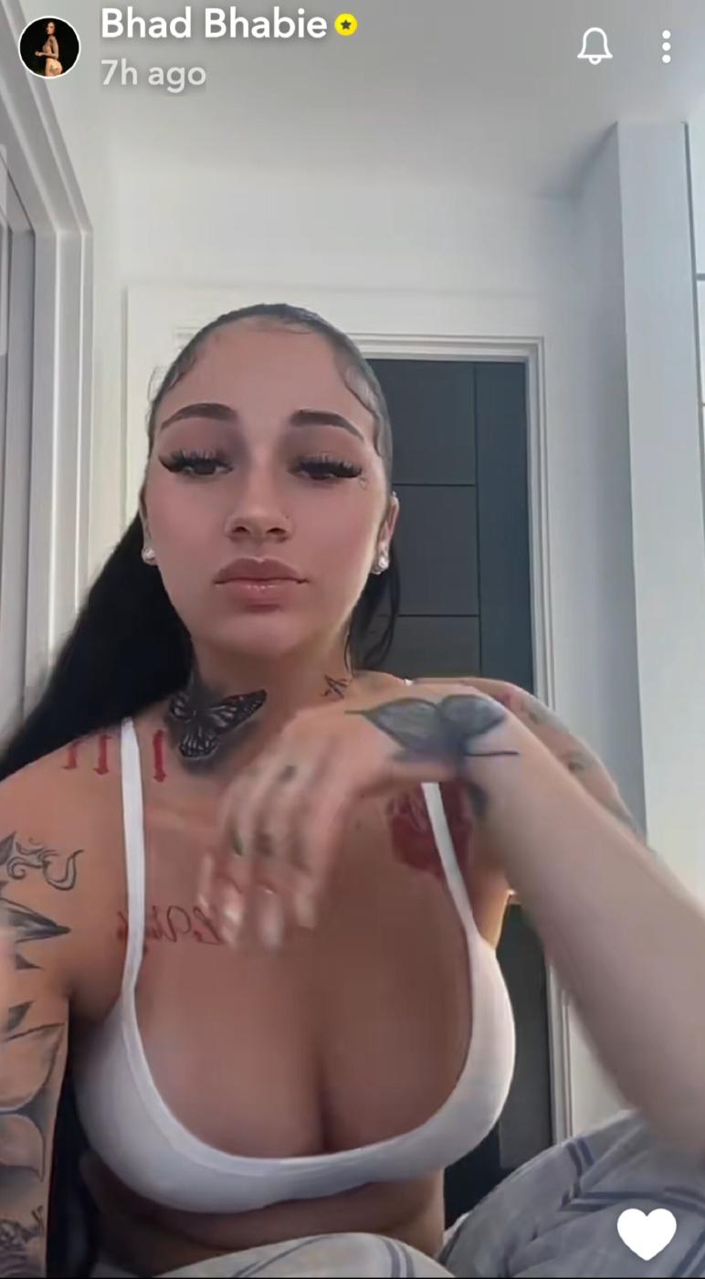 bhad bhabie sexy nipple pokies top snapchat video leaked