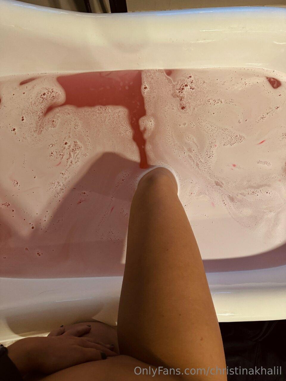 christina khalil nude bath nipple tease onlyfans set leaked iyrpll