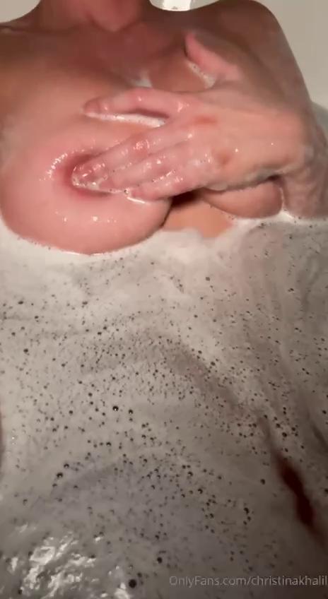 christina khalil nude bath nipple tease onlyfans video leaked fwvhup