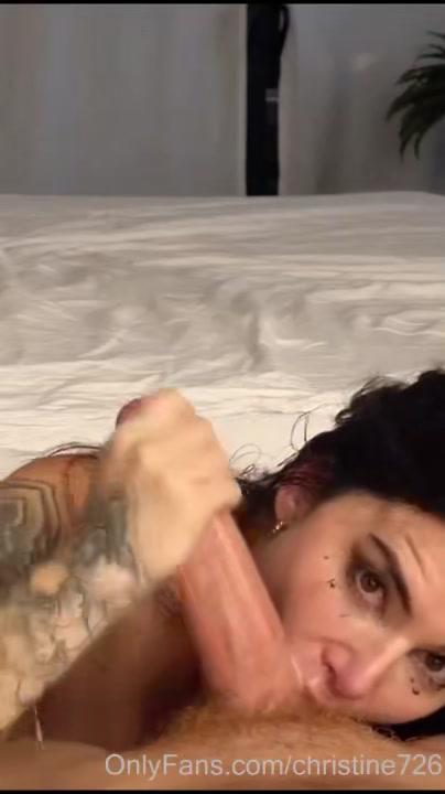 christine726 deepthroat blowjob cumshot onlyfans video leaked