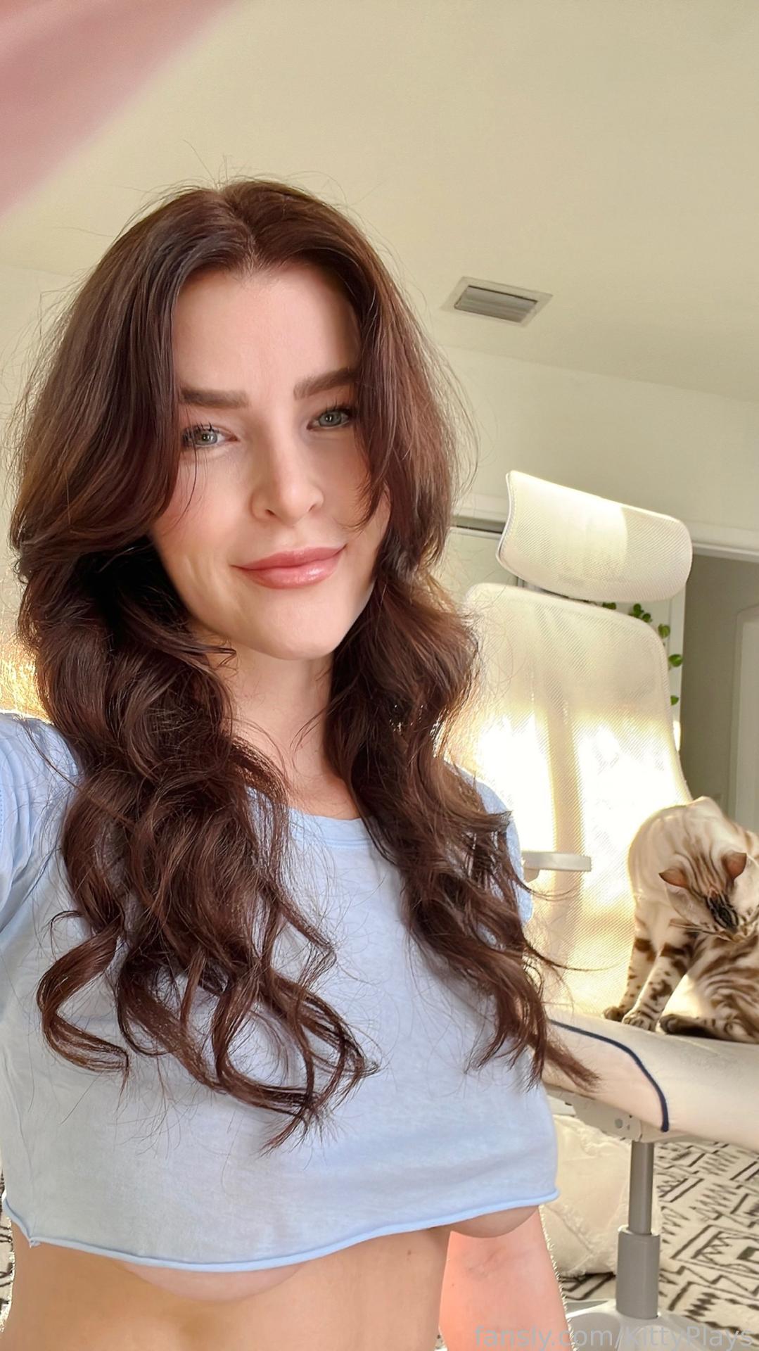 kittyplays blue thong underboob fansly set leaked