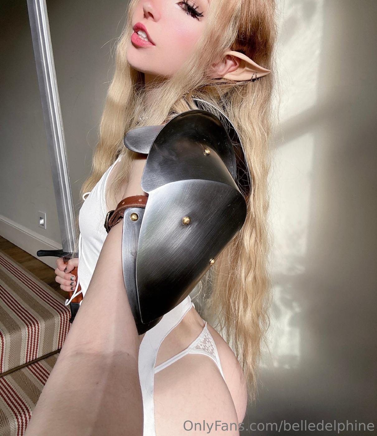 belle delphine sexy elf warrior cosplay onlyfans set leaked znzhbw