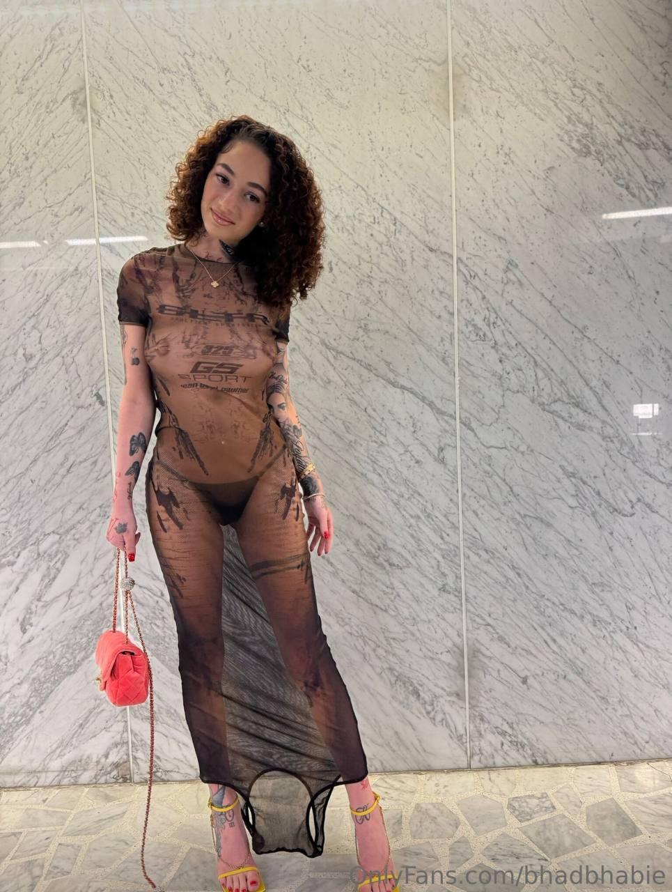 bhad bhabie nude sheer topless dress onlyfans set leaked furrwk