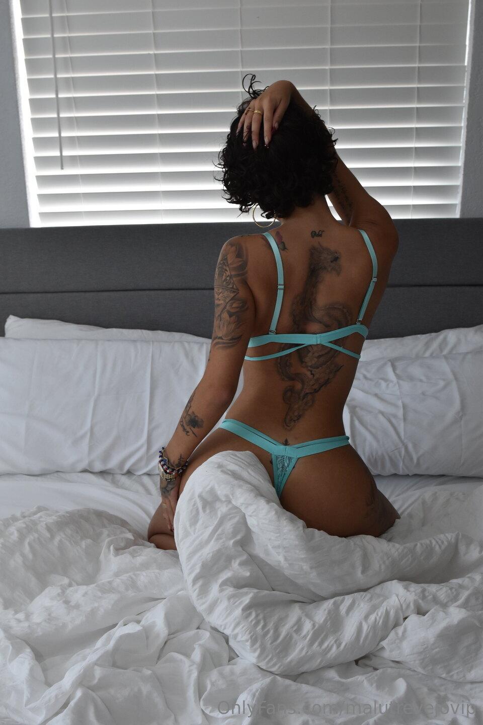 malu trevejo sexy bent over lingerie onlyfans set leaked payked