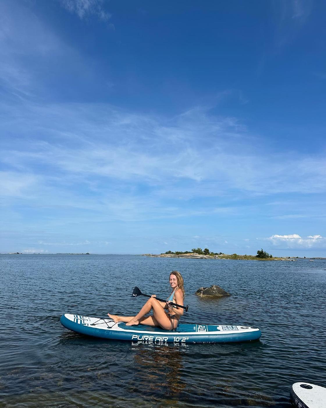 melina goransson sexy bikini paddleboarding onlyfans set leaked kmaydy