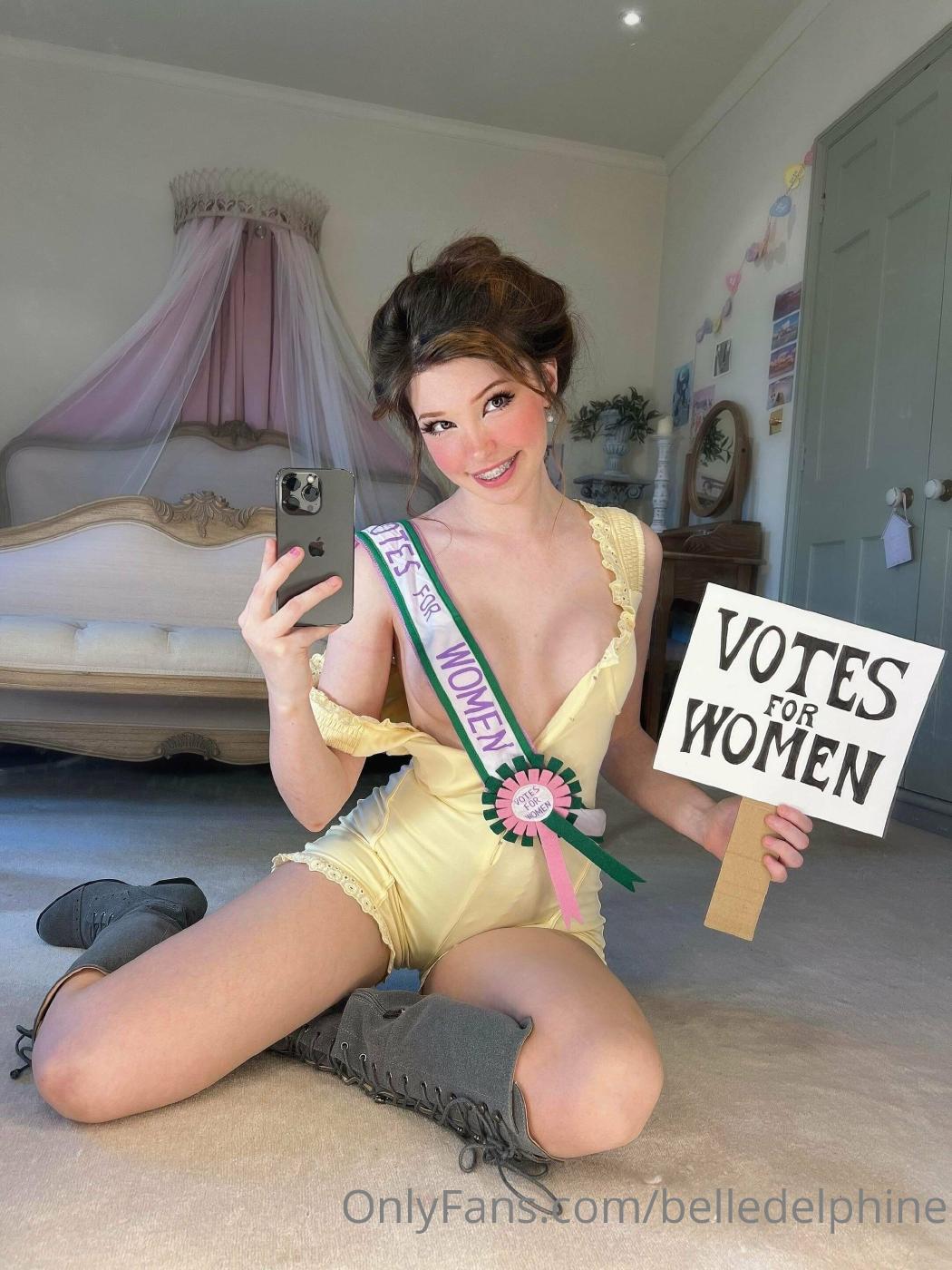 belle delphine votes for women onlyfans set leaked mpayvw 1 influencersgonewild